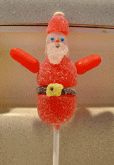 I added the belt and beard to the Santa.