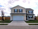 The exterior with the landscaping.