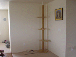 The cat's area in the loft.