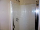 Door on the master shower.