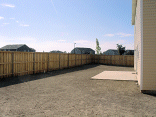 View of the backyard.