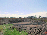View of the entire house foundation forms.