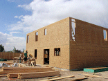 Rear view of master bedroom and bathroom windows.