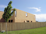 Side view of loft and master bedroom windows.