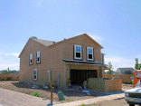 The front left with shingles.