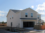 Front corner of house.