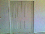 The double doors to the master bedroom. I chose a 4 panel provenal design.
